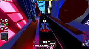 I give cop blowjob in Roblox Jailbreak gameplay.