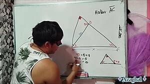13 Sexual Math to Know Your Area X with Asian Student and Teacher in Bedroom
