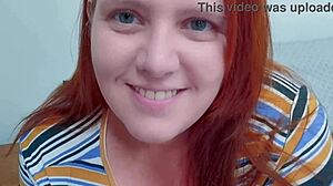 Chubby Redhead Hotwife Sucks Willingly And Squirts Thinking Of Eaters