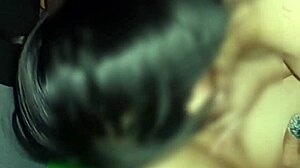 asian woman gets bent over for grab car sex creampie