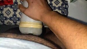 moroccan woman masturbates to porn on a cold night, watching big cocks and cumshots