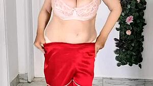 Stepmom Seduces Stepson By Striptease Do Blowjob And Get Cumshot To Huge Boobs