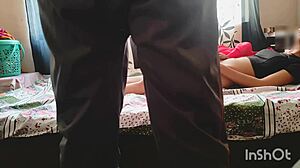 Desi Bhabhi In Red Saree Seduces Servant With Ass Shaking For Hard Dick In Wet Pussy