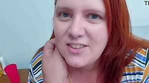 Chubby Redhead Hotwife Sucks Willingly And Squirts Thinking Of Eaters