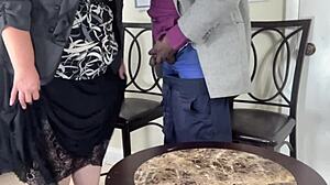 i turned business meeting into horny black cock blowjob with blonde milf secretary eating pussy