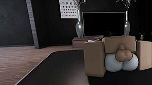 Fucking With My Busty Goth Friend In Roblox, Bent Over And Riding