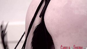 bdsm session with shemale in latex for intense action