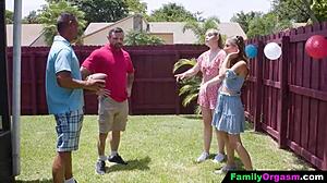 Daughters Pamper Old Stepdads With Pigtails And Petite Orgasms After Soccer