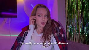 Pov My New Friend's Sister Wanna Take My Virginity! She Moans During Deepthroat And Doggystyle.