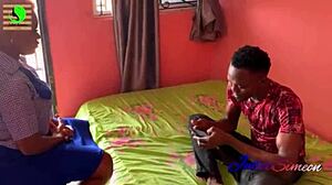 My ebony teacher hits creamy pussy in doggystyle