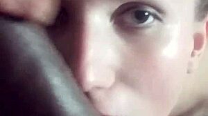 Lena Starr gets cum in her eye!