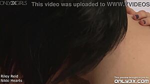 Riley Reid and Nikki Hearts Masturbate as Lesbian Lovers