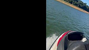 Brazilian Amateur Rides Jet Ski And Mechanical Bull In Thong Bikini