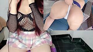 culona y tetona se la cojen duro y se come todo el semen