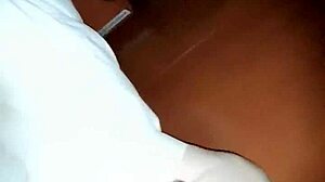 a guy subtly jerking his cock in bed