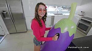 Can A Petite Teen Handle Monster Cock Licking And Fucking Her Pussy?