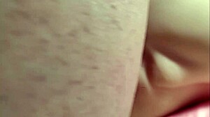 close-up sex with shaved pussy and double penetration rear entry