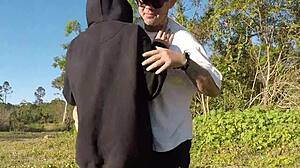 Caiu Na Net Outdoor Assfuck With Petite Girl And Huge Cock In Public