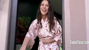 Step-MILF Persuasion with Blowjob and Dirty Talk in Interracial POV Fucking