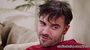 Hey, check this sexy brunette Ryder Rey craving Nade Nasty's big cock for deepthroat fucking on the couch 😈🍆