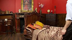 Tammie Lee Wants Cock So Bad She Pulls Her Panties Aside For Fast Access, Getting Cunilingus And Facial.