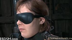 Bound submissive craves intense femdom pleasure