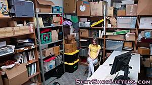 shoplifting teen 18+ gets caught and sprayed