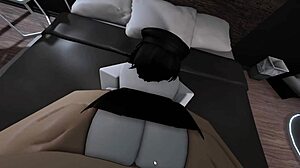 Fucking With My Busty Goth Friend In Roblox, Bent Over And Riding