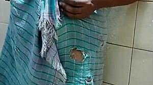 Wild Hot Just Married Desi Bhabi Strips Naked In Bath