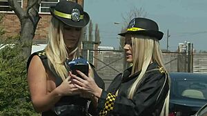 Chelsea Sax And Cindy Behr Give Out Parking Tickets And Blowjobs
