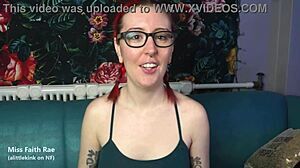 Cuckold Fantasy Roleplay With Goth Redhead In Glasses Delivering Dirty Talk And Humiliation Instructions