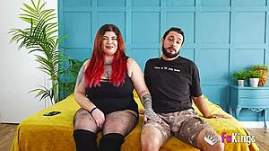 Hot BBW Redhead Leia Introduces Her Boyfriend With Passion, Then Bends Over For Rough Missionary, Cowgirl Riding, And Intense Banging.