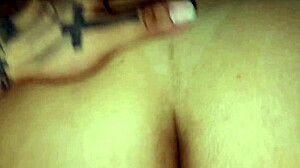 Check out the neighbor's giant ass and cute natural tits