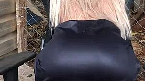 Did the wife gift her husband a blonde sex doll?