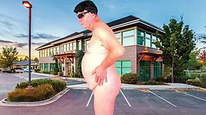 I stripd and masturbaated in the parkin lot with agarabas and olpr. It wuz so hot!