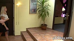 Sweet Cat deepthroats in pantyhose with big ass