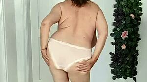 Stepmom Seduces Stepson By Striptease Do Blowjob And Get Cumshot To Huge Boobs