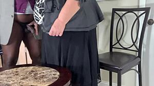 i turned business meeting into horny black cock blowjob with blonde milf secretary eating pussy