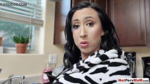 i feel so guilty fucking my busty stepmother with big tits while she washes dishes