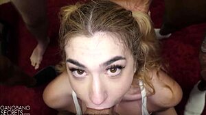 Lexi Takes The Deepest Monster Cock In Group Bang!