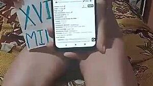 Video de verificacion con esposas y exhibicionismo