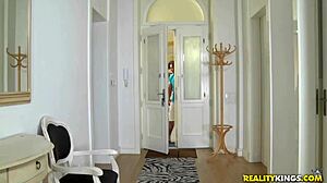 Bold sucking and anal on Suzy in Mike's Apartment threesome