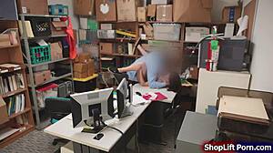 redhead thief pussy rammed by lp officer at work