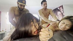 Juicy Tight Pussy In Lingerie Swaps Cum With Mexican Group?