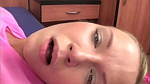 Blonde Alisson Keeps Pink Titty Top On During Fucking And Facial