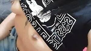 Masturbating While Sucking Stepbrother's Cock Without Condom