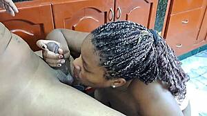 my stepsister gives me the best blowjobs, with her big tits