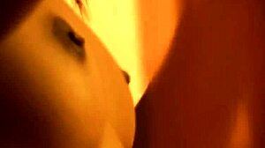 i love those moments when she dances naked, feeling free and exotic, her brunette hair flowing as she strips slowly in soft light.