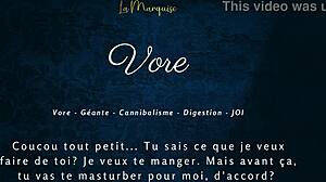 French Giantess Delivers Intense Jerk Off Instructions in Vore Audio