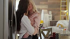 i watch serene siren and vivian foxx in lesbian sex